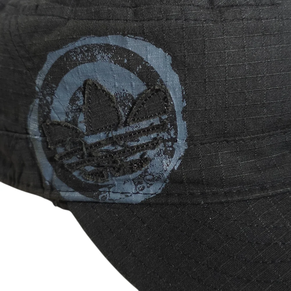 Adidas Vintage 2002 Trefoil Ripstop Military Cadet Cap Men's LG\XL - Picture 5 of 10